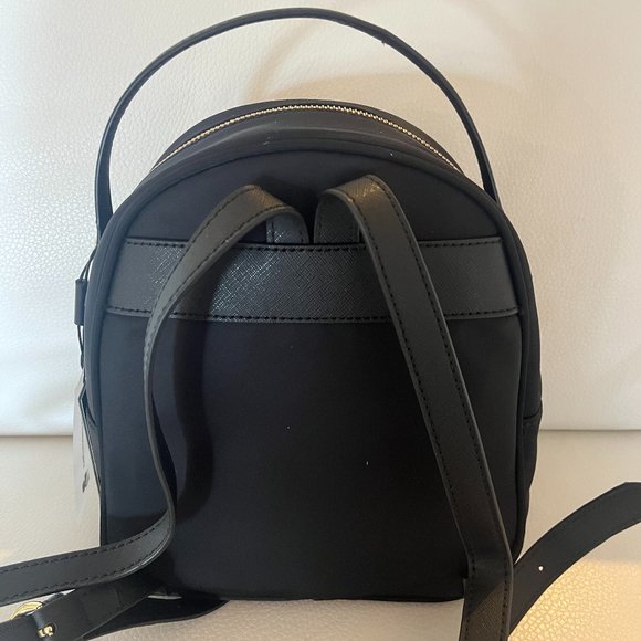 NWT KARL LAGERFELD PARIS AMOUR NYLON BACKPACK PURSE TOTE BLACK $198